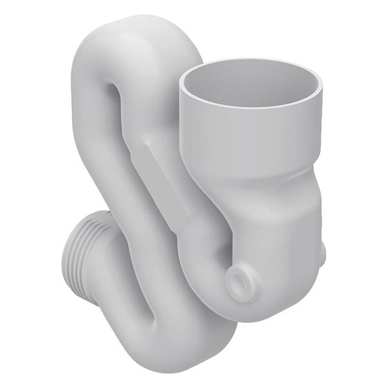 Geberit Schneckengeruchsverschluss für Urinal, PP, horizontal, DN 40-DN 50, 45mm, 242029001