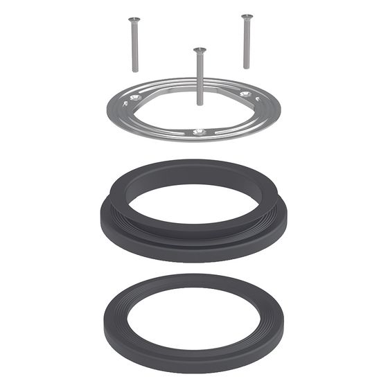 Geberit Klemmflansch für Duschwannenablauf, mit Profildichtung, d 90mm, 241997001