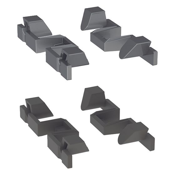 Geberit Profilabschluss für CleanLine60 Duschrinne, 4-teilig, 243317001