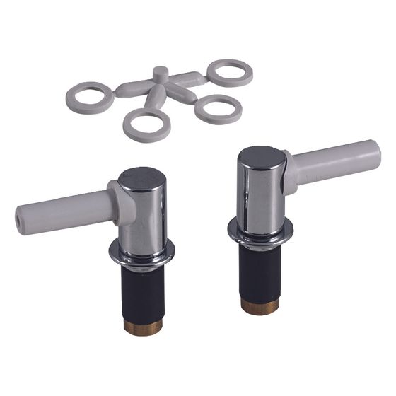 Geberit Scharniere für WC-Sitz, abnehmbar, verchromt, 597110000