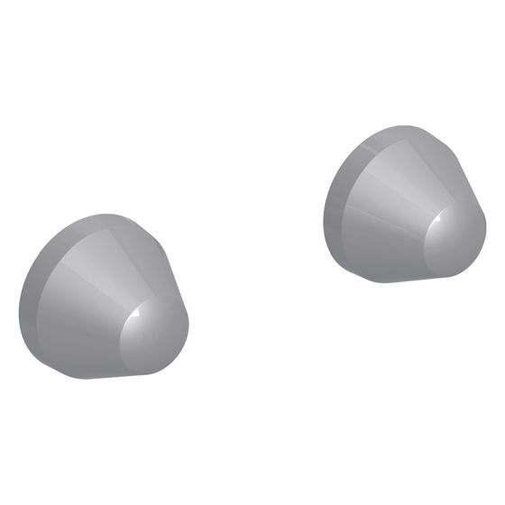 Geberit Set Deckkappen für Befestigungsmaterial für Urinal verchromt, 596440000