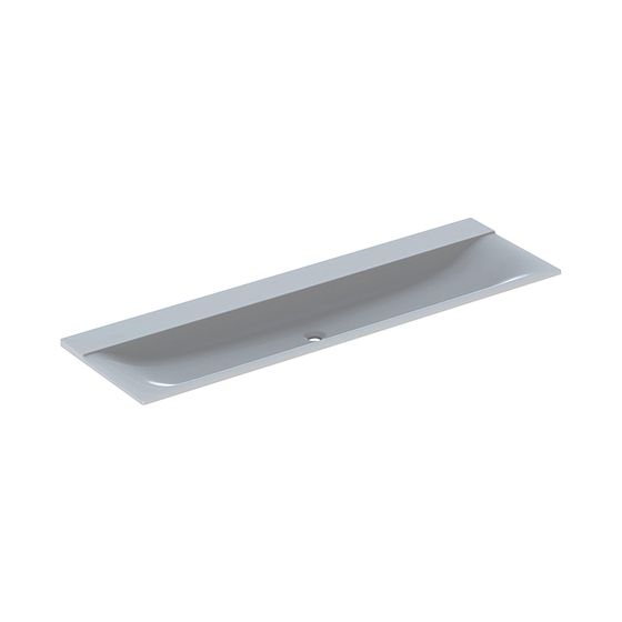 Geberit Xeno2 Möbelwaschtisch, Breite 160cm, Tiefe 48cm, ohne Hahnloch, ohne Überlauf, Weiß/Matt