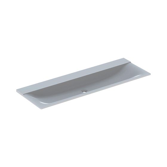 Geberit Xeno2 Möbelwaschtisch, Breite 140cm, Tiefe 48cm, ohne Hahnloch, ohne Überlauf, Weiß/Matt