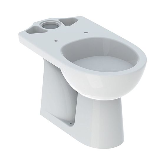 Geberit Renova Stand-WC für Aufputzspülkasten aufgesetzt, Tiefspüler, Abgang vertikal, 35,7x39x66,5cm, Weiß