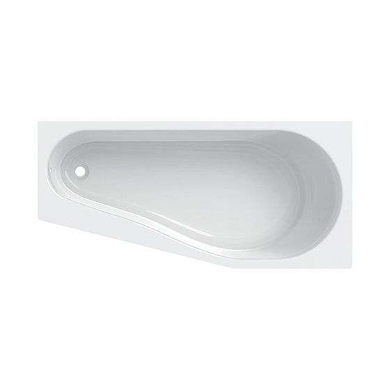 Geberit Renova Fünfeckbadewanne Länge 160cm, Breite 75cm, Abgang links