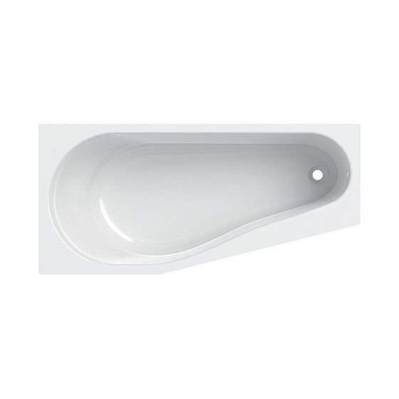 Geberit Renova Fünfeckbadewanne Länge 160cm, Breite 75cm, Abgang rechts