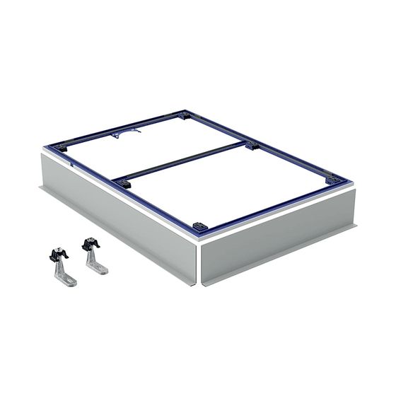 Geberit Installationsrahmen für Setaplano Duschfläche 120x120cm, für 8 Füße