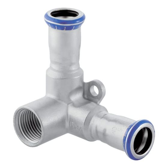 Geberit Mapress Edelstahl Eckanschlusswinkel 90 Grad d 22mm, Rp 1/2″, d1 22mm, L1 6,2cm