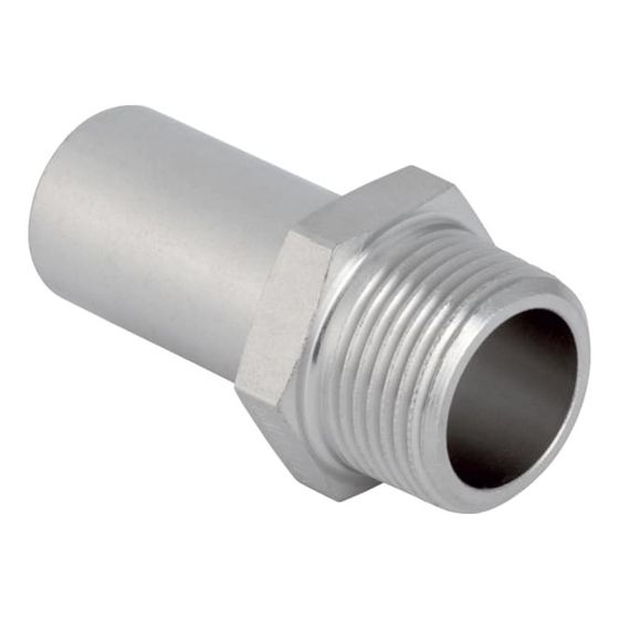 Geberit Mapress Therm Übergang mit Außengewinde und Einschubende d 28mm, R 1″