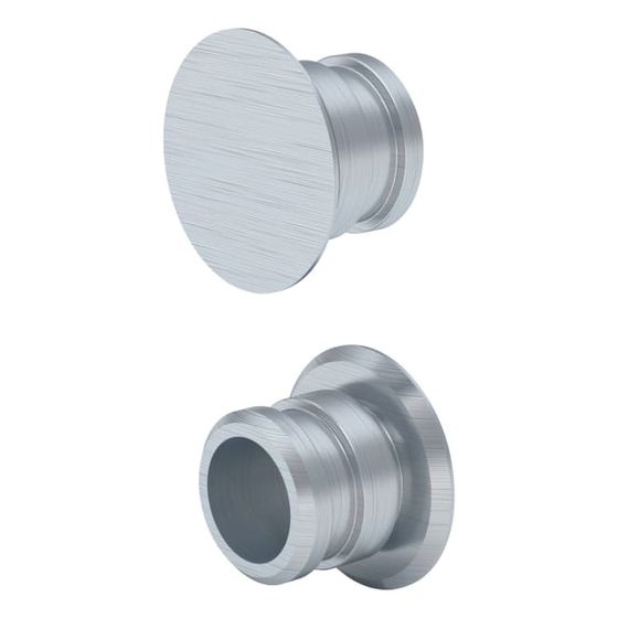 Geberit Fixierbolzen aus Aluminium für Monolith Seitenverkleidung Schwarzchrom/Aluminium gebürstet, 2 Stück