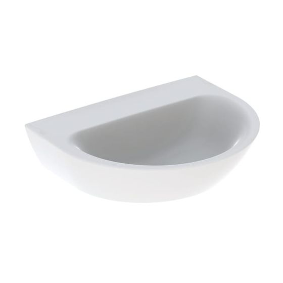 Geberit Renova Waschtisch, 60x48cm ohne Hahnloch, ohne Überlauf, komplett geschlossen, Weiß