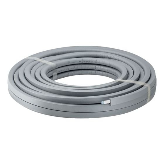 Geberit Systemrohr ML, Therm, exzentrisch vorgedämmt 13mm, D 20mm, Rollenware, Länge 50m, grau, Baujahr 2024