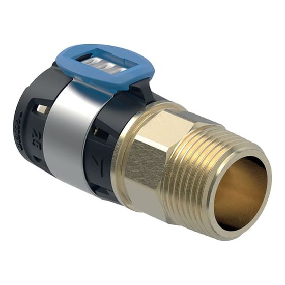 Geberit FlowFit Übergang mit Außengewinde bleifreie Siliziumbronze, d 20mm, R 1″