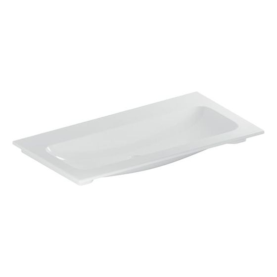 Geberit iCon Möbelwaschtisch 90x48cm ohne Hahnloch, ohne Überlauf, Weiß, KeraTect