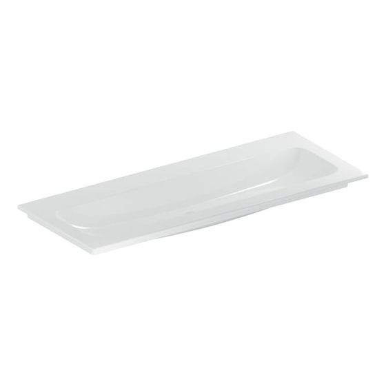 Geberit iCon Möbelwaschtisch 120x48cm ohne Hahnlöcher, ohne Überlauf, Weiß