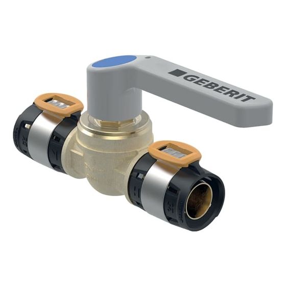 Geberit FlowFit Kugelhahn mit Betätigungshebel CuZn21Si3P, D 75mm, 619857001