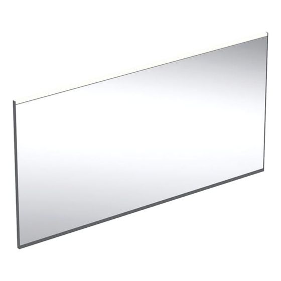 Geberit Option Plus Square Lichtspiegel, direkte, indirekte Beleuchtung, 135x70x3,5cm, Mattschwarz/Aluminium eloxiert