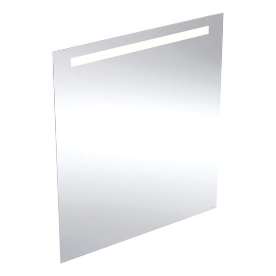 Geberit Option Basic Square Lichtspiegel Beleuchtung oben, 80x90x3cm, Aluminium eloxiert