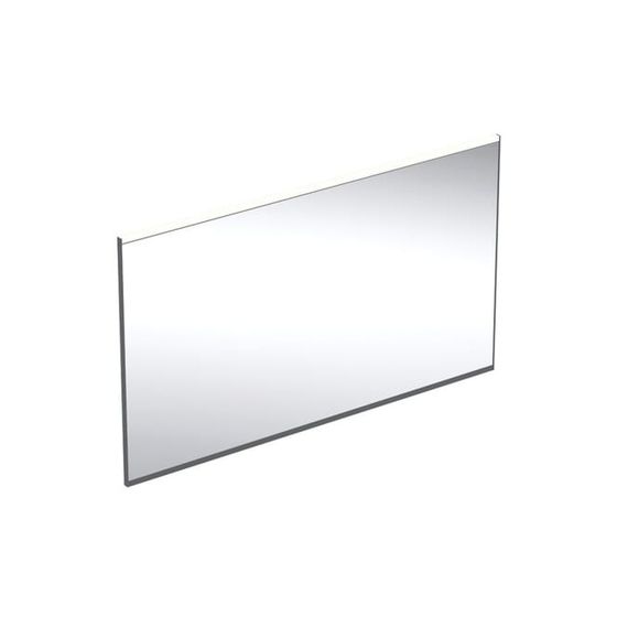 Geberit Option Plus Square Lichtspiegel, direkte, indirekte Beleuchtung, 120x70x3,5cm, Mattschwarz/Aluminium eloxiert