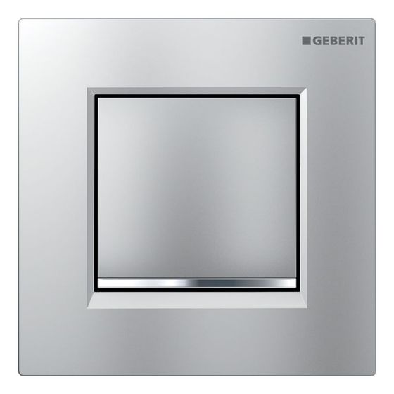 Geberit Typ 20 (ex Typ 30) Urinalsteuerung mit pneumatischer Spülauslösung Square Mattchrom lackiert/Hochglanz verchromt, EtC.