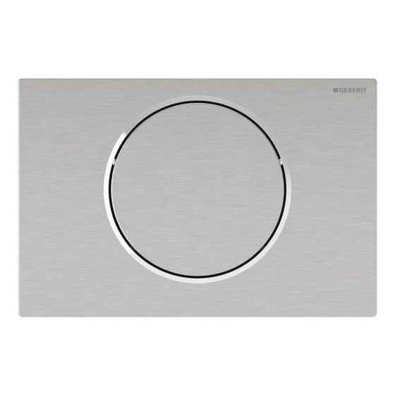 Geberit WC-Steuerung elektronisch, Netzbetrieb, für Sigma UP-Spk. 12cm, Sigma10, rund, Bluetooth, gebürstet, Easy to Clean