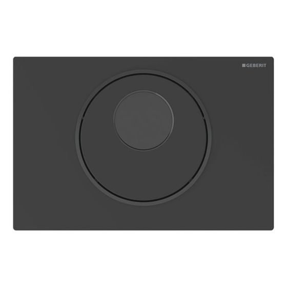 Geberit Sigma 10 WC-Steuerung elektronisch Netz, 1-Mengen-Auslösung, Mattschwarz, Schwarz, auto/berü., für UP-SK 12cm