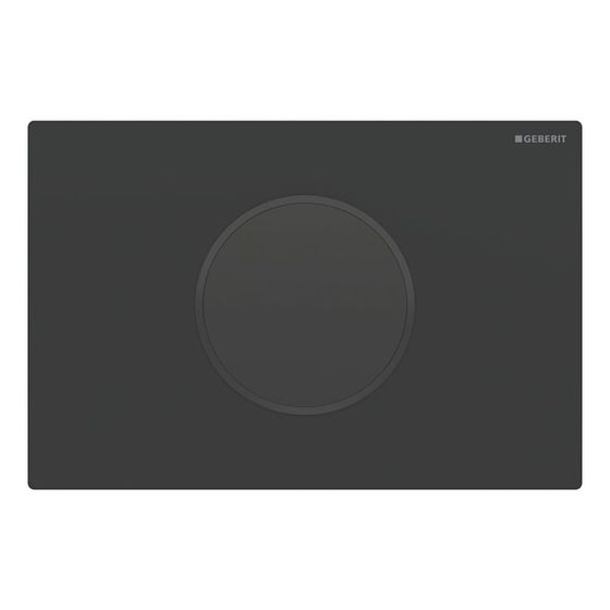 Geberit Sigma 10 WC-Steuerung elektronisch Netz, 2-Mengen-Auslösung, Mattschwarz, Schwarz, auto/berü., für UP-SK 12cm, EtC