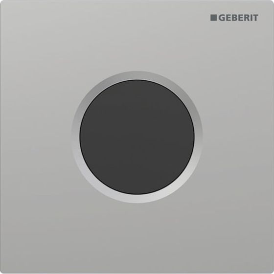 Geberit Typ 01 Urinalsteuerung mit elektronischer Spülauslösung, Netzbetrieb, Chrom, easy-to-clean
