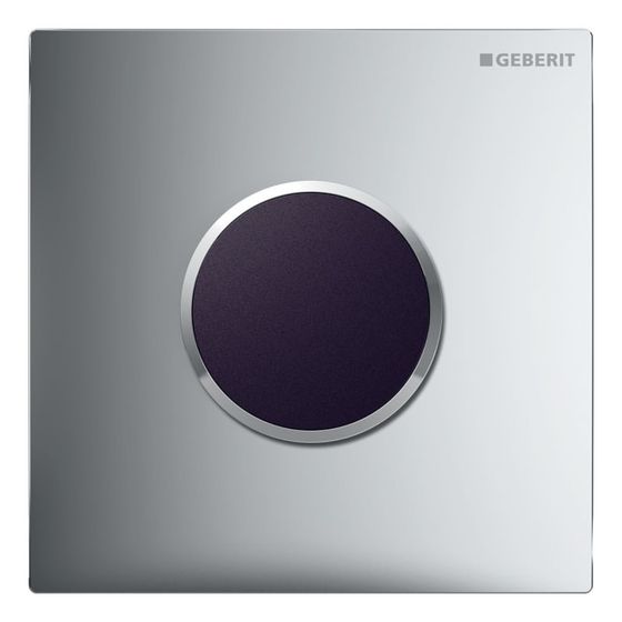 Geberit Typ 10 Abdeckplatte für Urinal-Steuerung IR chrom, Hochglanz verchromt, easy-to-clean