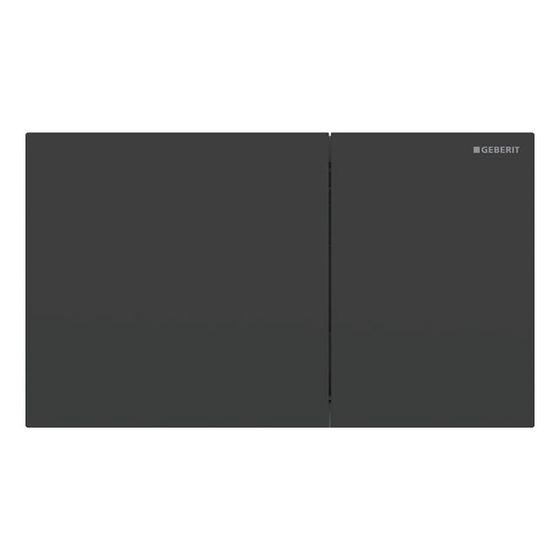 Geberit Sigma 70 Drückerplatte, 2-Mengen-Spülung Square Breite 25cm, Mattschwarz, easy-to-clean