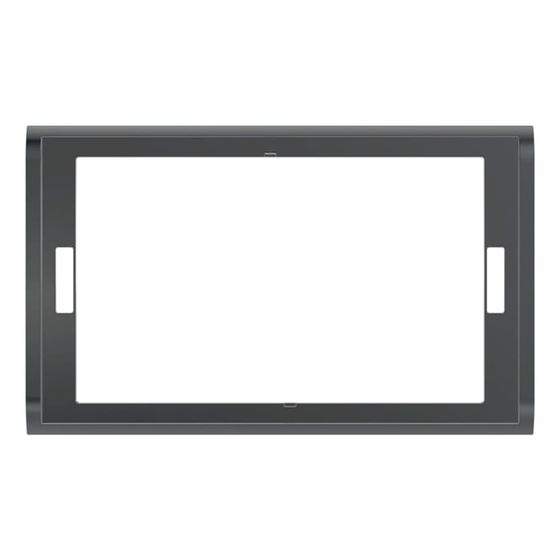 Geberit Sigma 70 Abdeckrahmen für Drückerplatte, Square, Schwarzchrom poliert