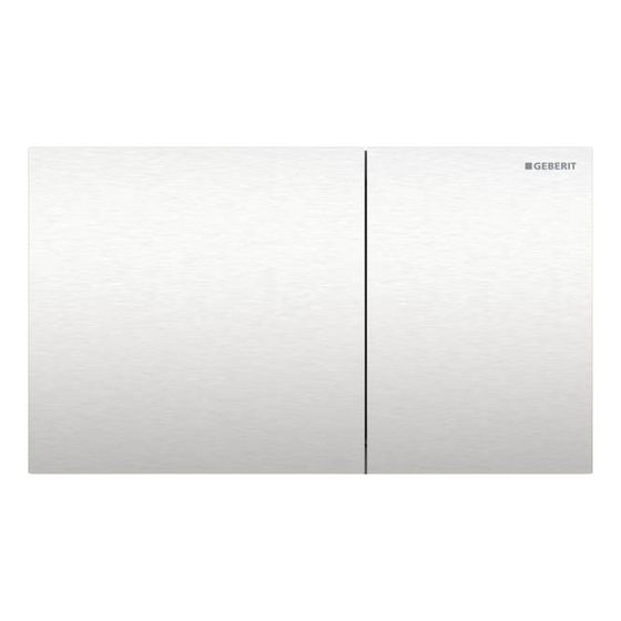 Geberit Sigma 70 Drückerplatte, 2-Mengen-Spülung Square Breite 25cm, Edelstahl gebürstet, easy-to-clean