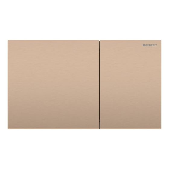 Geberit Sigma 70 Drückerplatte, 2-Mengen-Spülung Square Breite 25cm, Rotgold gebürstet, easy-to-clean
