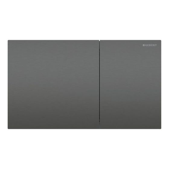 Geberit Sigma 70 Drückerplatte, 2-Mengen-Spülung Square Breite 25cm, Schwarzchrom gebürstet, easy-to-clean