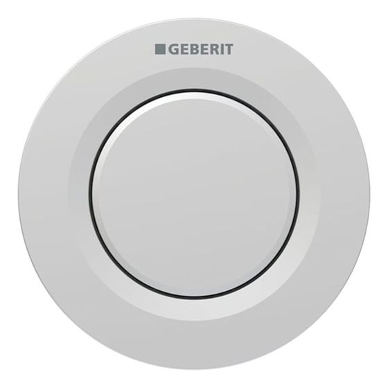 Geberit Typ 01 Fernbetätigung pneumatisch, 1-Mengen-Spülung, Unterputz-Drücker, Mattchrom, easy-to-clean
