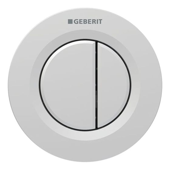 Geberit Typ 01 Fernbetätigung pneumatisch, 2-Mengen-Spülung, Unterputz-Drücker, Mattchrom, easy-to-clean
