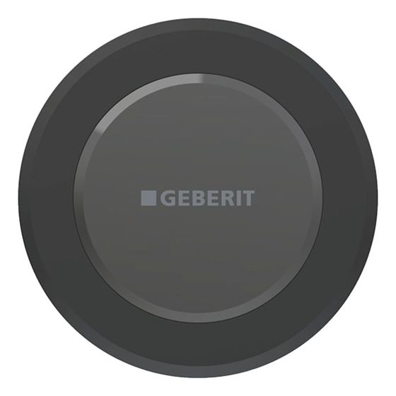 Geberit WC-Steuerung elektronisch Netzbetrieb, 2-Mengen-Auslösung, mit Typ 10 IR-Taster Mattschwarz, für Omega UP-SK 12cm