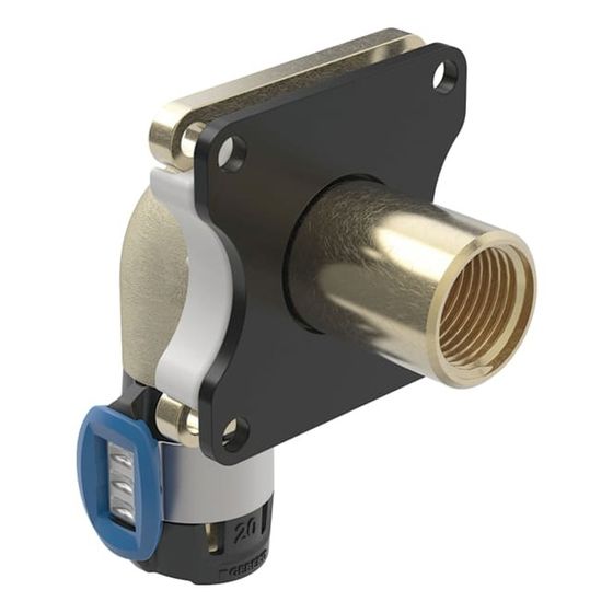 Geberit FlowFit Bogenwanddurchführung 90 Grad d 20mm, Rp 1/2″