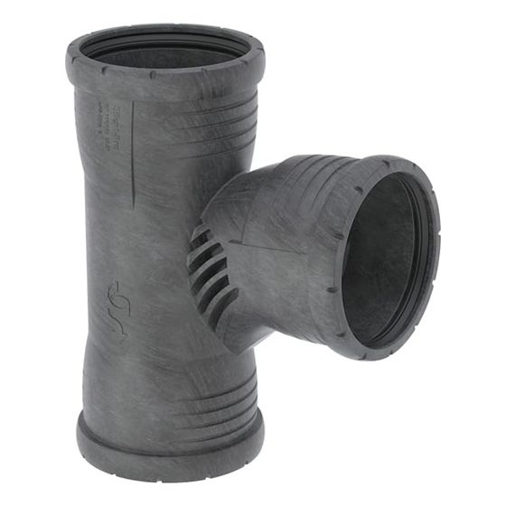 Geberit Silent-Pro Carve Abzweig 87,5 Grad, 3 Muffen, 110/90mm
