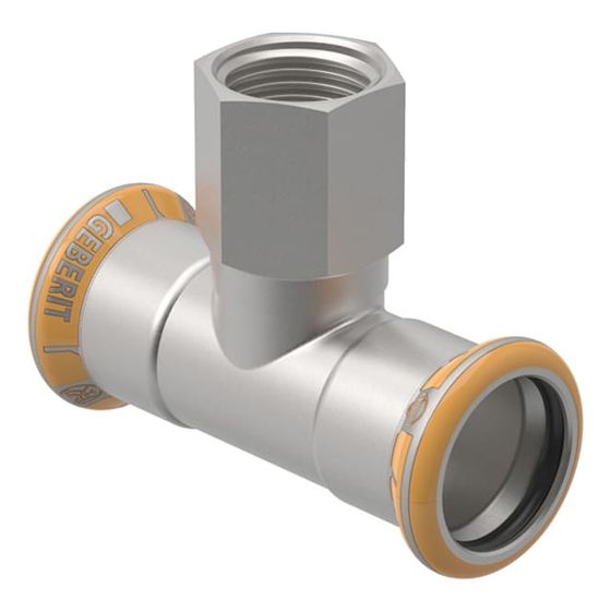 Geberit Mapress Therm T-Stück mit Innengewinde d 15mm, Rp 1/2″, d1 15mm