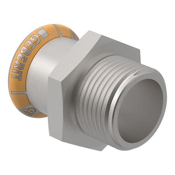 Geberit Mapress Therm Übergang mit Außengewinde d 15mm, R 3/8″
