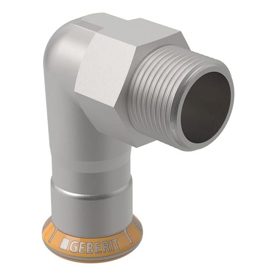 Geberit Mapress Therm Übergangswinkel 90 Grad mit Außengewinde d 28mm, R 1″