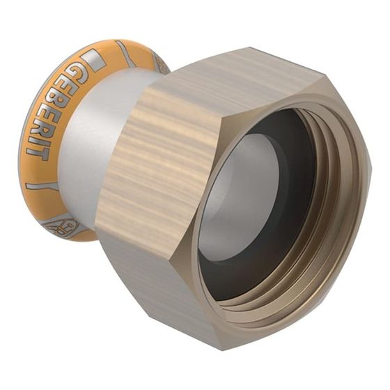 Geberit Mapress Therm Übergang mit Überwurfmutter d 28mm, di 20mm, G 1″