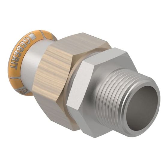 Geberit Mapress Therm Übergangsverschraubung mit Außengewinde d 28mm, R 1″