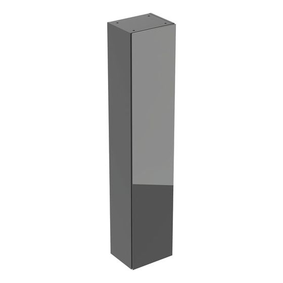 Geberit Hochschrank mit einer Tür 36x180x29,1cm, Lava matt/Lava Glas glänzend