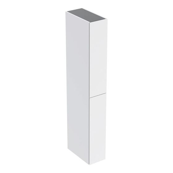 Geberit Hochschrank mit zwei Auszügen 24x180x48cm, Mattweiß
