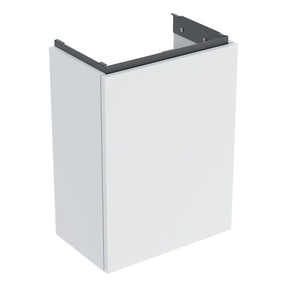 Geberit Acanto Unterschrank für Handwaschbecken, 1 Tür WT 40cm, Weiß lackiert matt/pulverbeschichtet matt