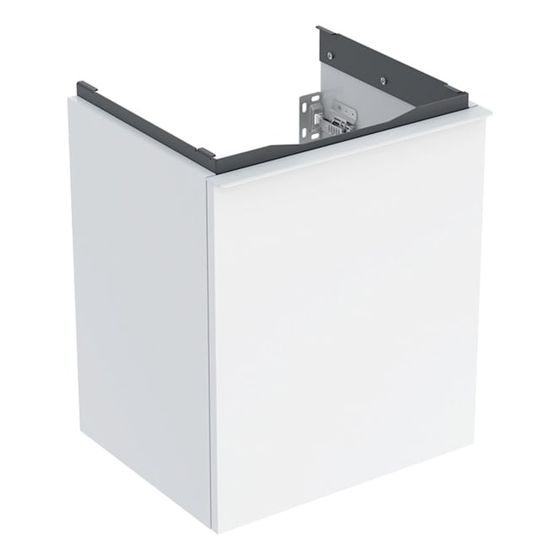 Geberit Acanto Unterschrank für Handwaschbecken, 1 Schublade WT 45cm, Weiß lackiert hochglänzend/pulverbeschichtet matt