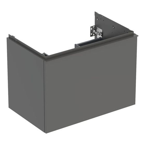Geberit Acanto Unterschrank für Waschtisch, 1 Schublade/Innenschublade WT 75cm, Lava lackiert matt/pulverbeschichtet matt