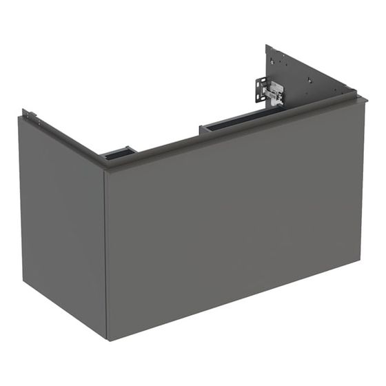 Geberit Acanto Unterschrank für Waschtisch, 1 Schublade/Innenschublade WT 90cm, Lava lackiert matt/pulverbeschichtet matt
